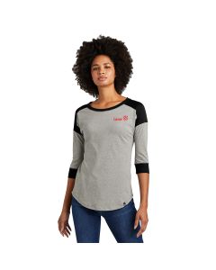 New Era - Ladies Heritage Blend 3/4-Sleeve Baseball Raglan Tee